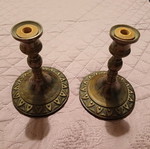 Candlestick set used for thin candle