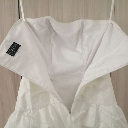 Short women's wedding dress with corset and balloon skirt, used, size S