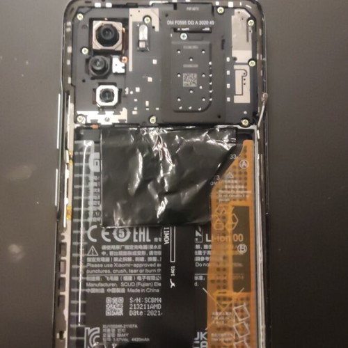 Xiaomi Poco F3 6/128GB used phone parts with cracked screen