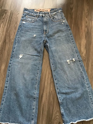 Manila Grace high waisted wide leg jeans size 25 new, blue