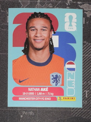 Panini Fifa World Cup 2026 Nathan Ake sticker new