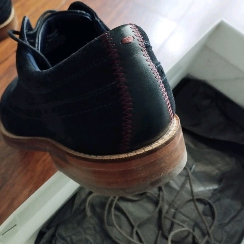 Ted Baker men's leather suede dress shoes blue, like new