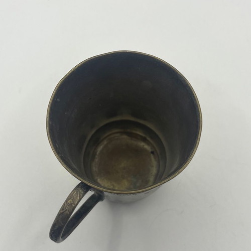 Bronze decorative cup used, height 7cm