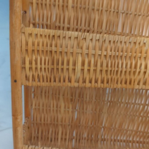 Handmade wicker basket with 3 levels used