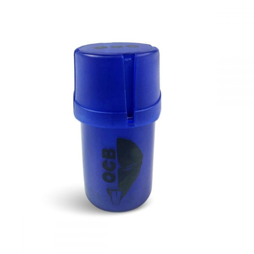 OCB plastic grinder 40mm 2 in 1 blue new