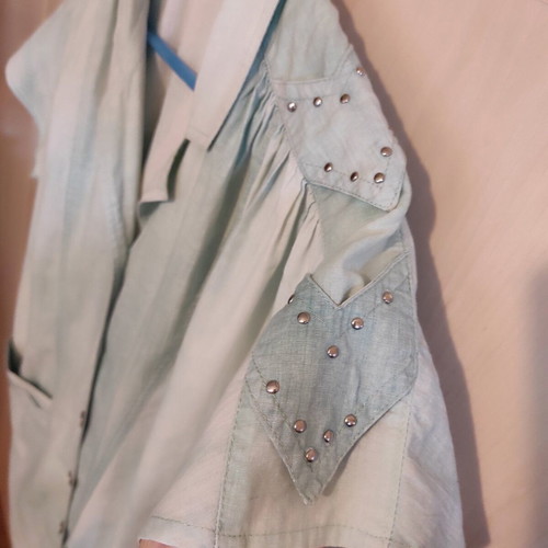Vintage 80s dress like new, turquoise and blue, size Medium