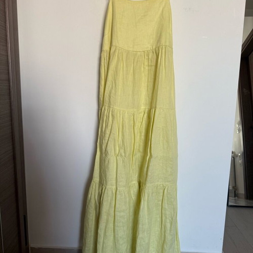 Philosophywear linen yellow long dress like new