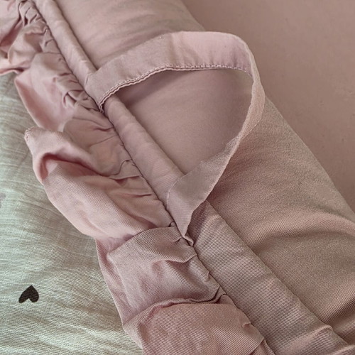 Pink Baby Nest Cocoon like new with pillow and adjustable straps