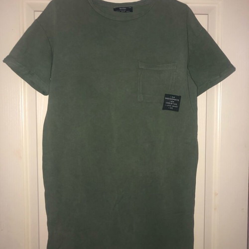 Bershka khaki blouse dress XS like new