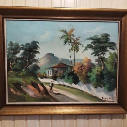 Handmade painting oil on canvas 64x50 cm