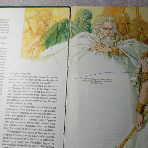 Homer's Odyssey illustrated children's book used, Stratiki editions