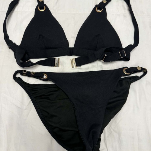 Black swimsuit with gold details Small SugarFree like new