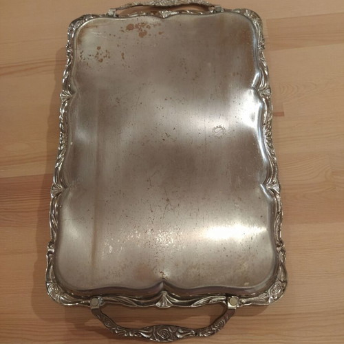 Vintage Twin Bird serving tray used with embossed designs