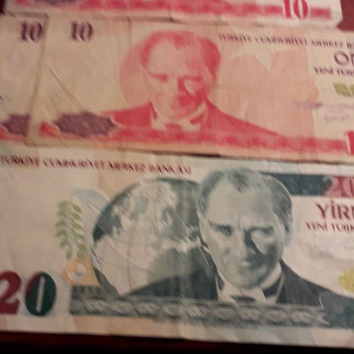 Turkish lira used, 55 notes (1970)