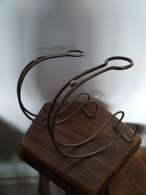 Metal wine holders used, set of 2 pieces