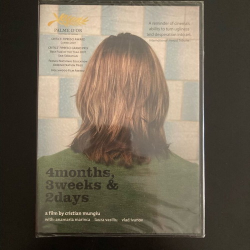 DVD 4months, 3 weeks & 2days new, drama