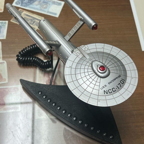 Star Trek The Telephone 1993 Enterprise Space Ship NCC1701 used