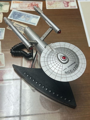 Star Trek The Telephone 1993 Enterprise Space Ship NCC1701 used