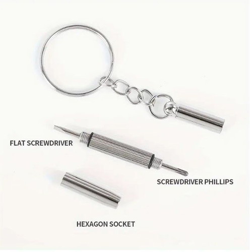 Precision screwdriver with keychain new for glasses and watch repair
