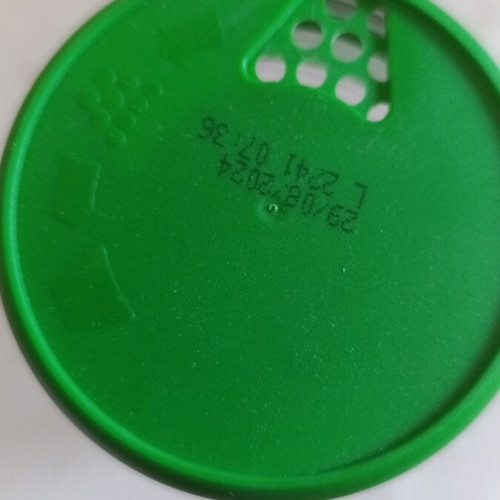 Large glass jar used with plastic lid and two spouts