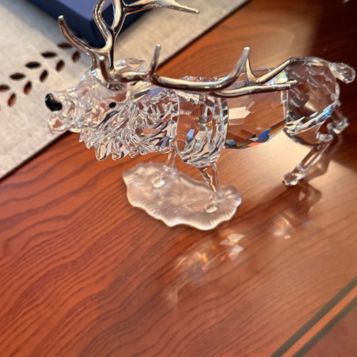 Swarovski Crystal Stag figurine like new