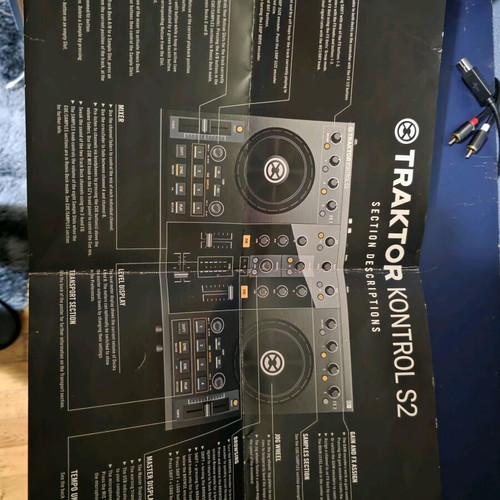 Traktor Kontrol S2 used DJ controller with cables and manual