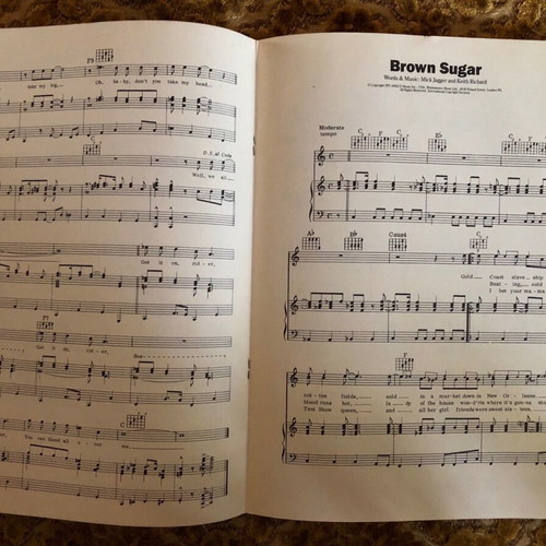 Rolling Stones 13 Selected Hits Sheet Music Book used