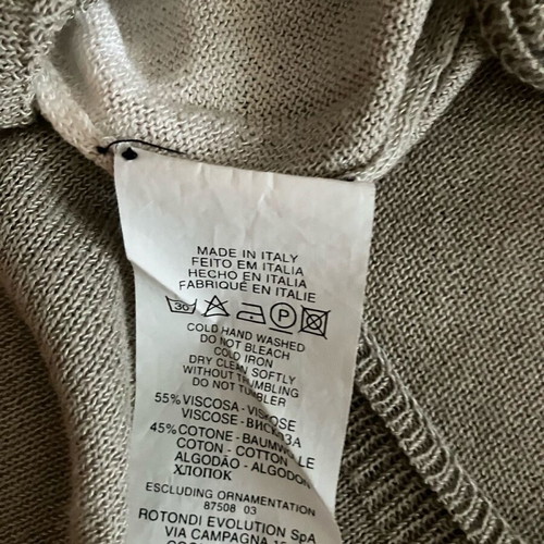 Trussardi knitted top like new, gray and yellow, size M