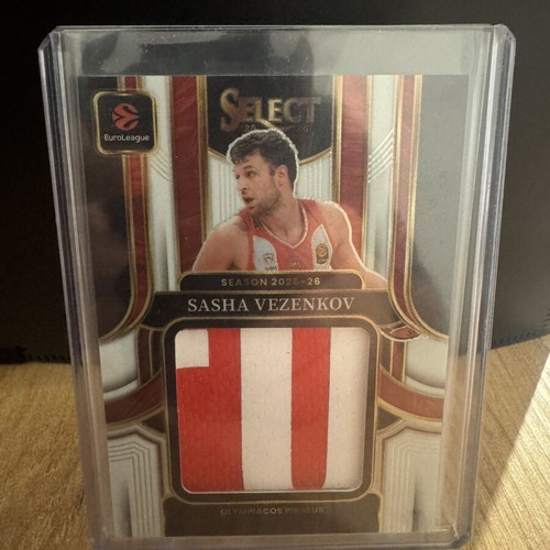 Panini Select Euroleague 2025-26 Sasha Vezenkov patch card numbered /49
