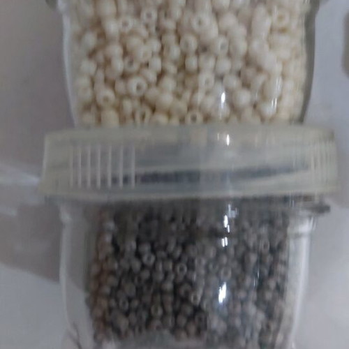 Seed Beads Set like new, various colors with storage containers