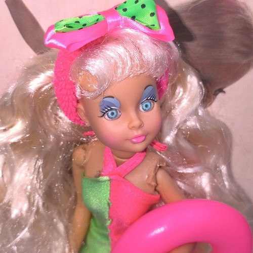 Bibibo doll used with long hair and beach swimsuit