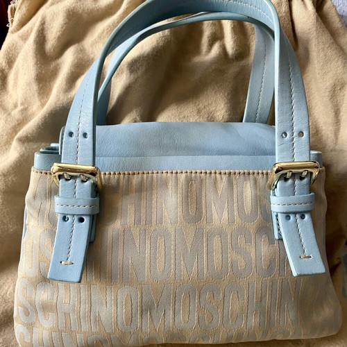 Moschino vintage baby blue handbag
