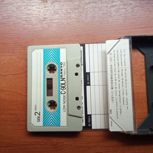 Sanyo C-90 LN Audio Tape used, 1980s collectible cassette