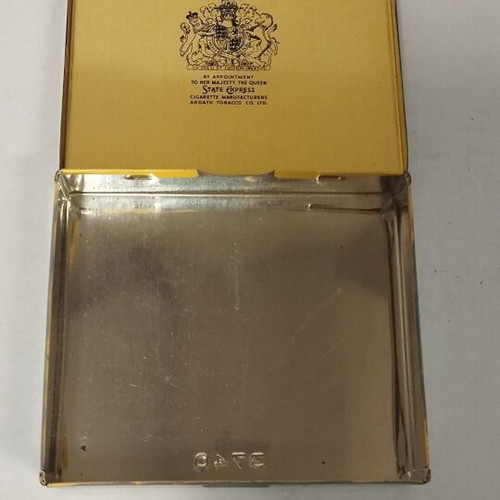 state express cigarettes box Vintage Metal Cigarette with Wooden Inter ma+39 shop Vintage State Express Cigarettes Tin