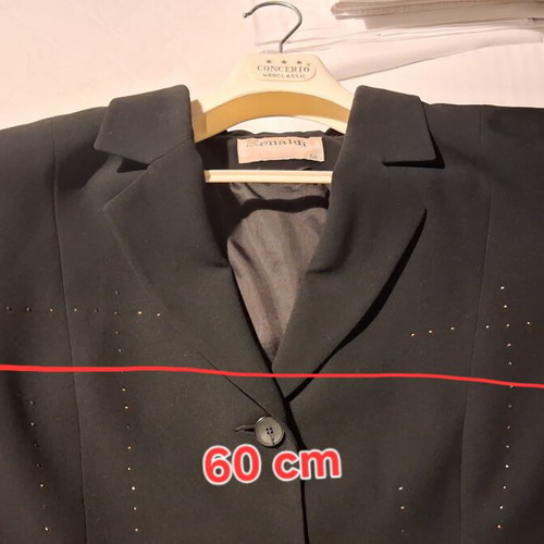Renaldi Fashion black jacket like new with subtle black rhinestones