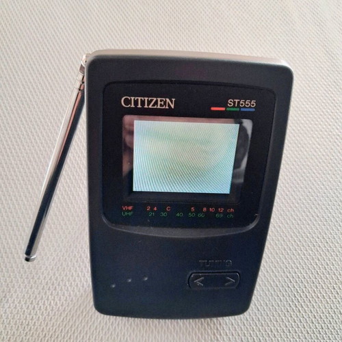 Vintage Citizen ST555 Pocket LCD Color TV like new
