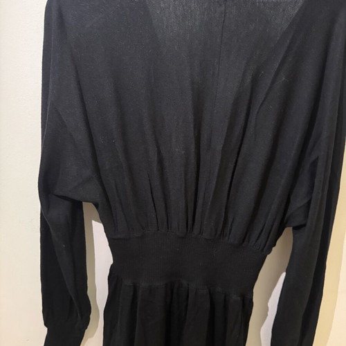 Sisley black mini dress used, size small with elastic fit