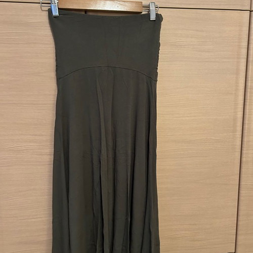 Strapless khaki dress used, size small