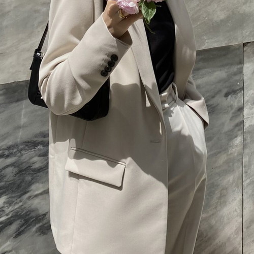 Zara beige blazer, size S, straight cut