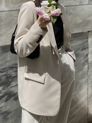 Zara beige blazer, size S, straight cut
