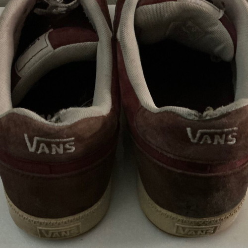 Vans trainers size 45 used, brown and red casual shoes