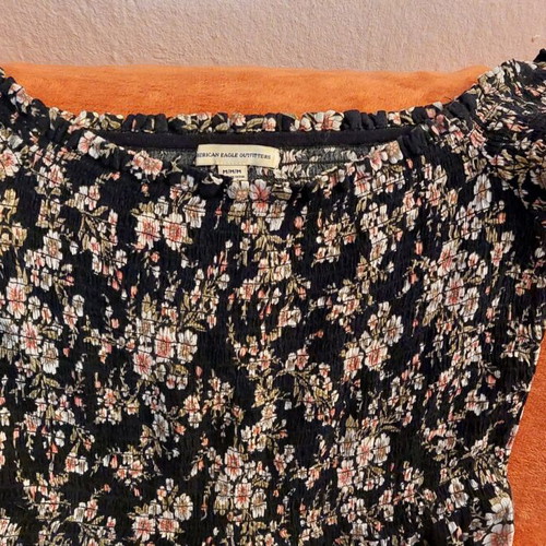 American Eagle dress black multicolor like new, size M