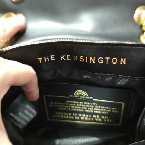 Kurt Geiger Kensington handbag like new, gold color