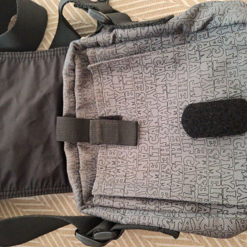 Energie crossbody shoulder bag refurbished, grey