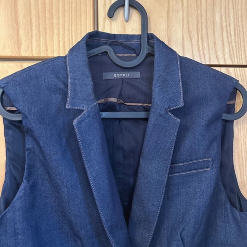 Denim vest like new, blue, size M