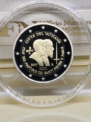 2 ευρώ proof Βατικανό 2017 καινούργιο
