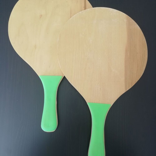 Beach paddle set vintage used, wooden