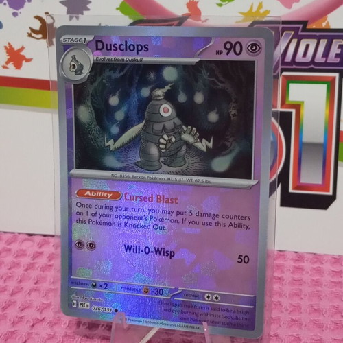 Dusclops (xPRE 036) Masterball Pokémon Card like new, Prismatic Evolutions