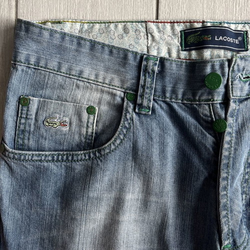 Lacoste vintage straight leg jeans like new, blue, W32 L32