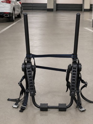 Car Bike Rack used for 3 Bikes, Trunk Mount